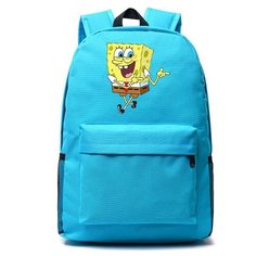 Рюкзак Губка Боб (Sponge Bob) голубой №1 Noname