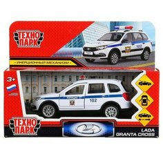 Модель GRANTACRS-12POL-WH Lada Granta Cross 2019 Полиция белый в коробке Технопарк