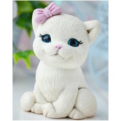 Форма для мыла Кошечка с бантиком Hobby Page