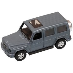 Машинка металл. 1:42 Mercedes-Benz G350d, 11 см. серый, инерция, открываются двери Автоград