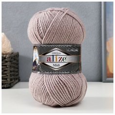 ALIZE Пряжа "Superlana midi" 25% шерсть, 75% акрил 170м/100гр (652)