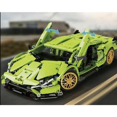 Конструктор Technique Lamborghini 1254 деталей Зелёный Ламборджини Lion King