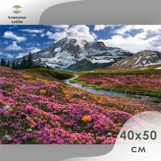 Алмазная мозаика Ah5344 Весна в горах 40х50 40 х 50 см Алмазное хобби Ah5344