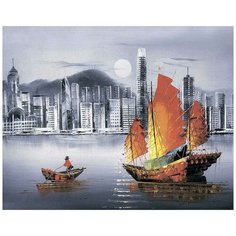 Набор для вышивания Цветной Алмазная вышивка lg253 Ночной Гонконг