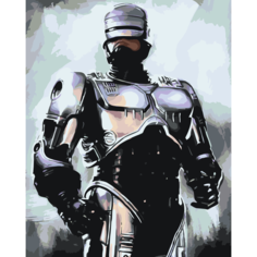 Картина по номерам Робокоп на стену Палитра забав