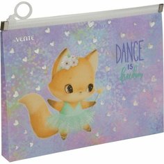 Папка-конверт на молнии ZIP А4 с расширением 320 х 245 х 25 мм, 180 мкм deVENTE Dance Fox