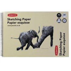 Альбом для графики Derwent 165г/м2 29.7*42см 30 листов пейзаж спираль по короткой стороне