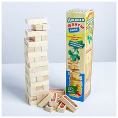 Падающая башня "Липа - фанты" макси, 54 бруска, 33 х 7.5 см Noname