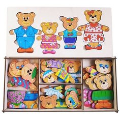 ToySib Конструктор-персонаж «Семья бурых медведей»