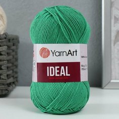 YarnArt Пряжа "Ideal" 100% хлопок 170м/50гр (227 изумруд) (1 моток)