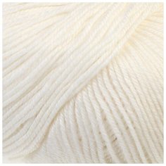 Пряжа "Baby Wool" 40% шерсть, 40% акрил, 20% бамбук 175м/50гр (55 белый), 1шт Alize