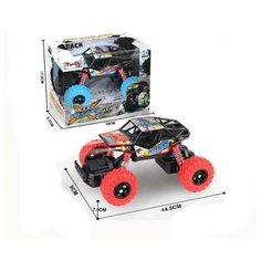 Машинка Джип, 1:32 инерционный, с элементами из металла, со световыми и звуковыми эффектами, 10 см Junfa Toys