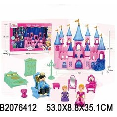 Игровой набор - Королевский Дворец с куклами и мебелью, свет, звук. Castle
