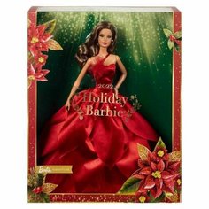 Кукла Barbie 2022 Holiday Doll (Барби Праздничная 2022 Шатенка) HBY05 Mattel