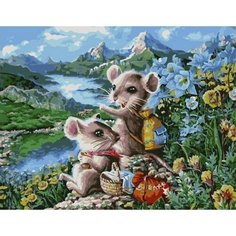 Картина по номерам Мышиное путешествие 40х50 см Hobby Home