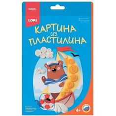 Картина из пластилина «Мишка моряк» Lori