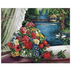 Алмазная мозаика "Шикарный букет", 40x50 см, Арт Фея