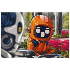 Картина по номерам на холсте Сериал Любовь Смерть и Роботы 5246 60х40