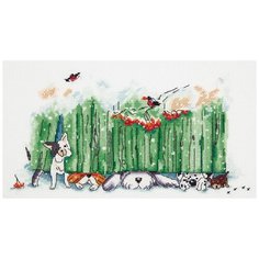 Набор для вышивания "Любопытные носы", 15x27 см, PANNA