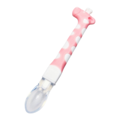 Ложка детская для кормления Mum&Baby Жираф 4350297 розовый
