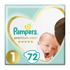 Подгузники Pampers Premium Care Newborn (2-5 кг) Экономичная 72 шт