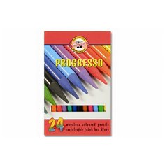 Набор цветных карандашей Koh-i-noor Progresso, 24 цвета, в лаке