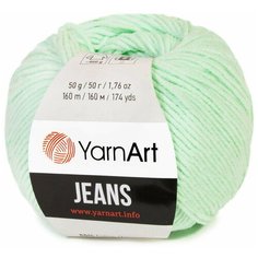 Пряжа YarnArt Jeans: 79 (Мята) / 3 шт / 160 м / 50 г / хлопок 55%, полиакрил 45%