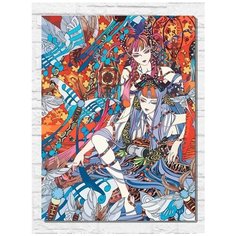 Картина по номерам на холсте азиатская эстетика - 11235 В 30x40