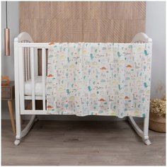 Пеленка муслиновая 120х120, "Динозаврики" Baby Nice