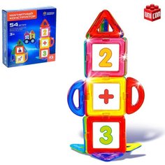 Магнитный конструктор Magical Magnet, 54 детали, детали матовые Unicon