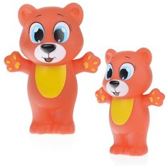 Игрушка для ванны мишка 9 см, в сетке, капитошка / игрушка для ванной Нескучные игры