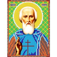 Алмазная мозаика икона Сергий Радонежский 17*23 см Diamant