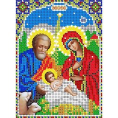 Алмазная мозаика икона Рождество Христово 17*23 см Diamant