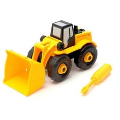 Конструктор отвёрточный Строительный погрузчик, 14 деталей Нет бренда