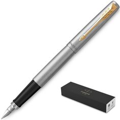 Ручка перьевая JOTTER STAINLESS STEEL GT, синий картр.1,0мм2030948 Франция, 879559 Parker