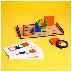 Головоломка. Повтори по образцу «Фигуры» Лесная мастерская