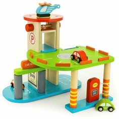 Развивающие игрушки из дерева Viga Toys Игровой набор Паркинг 59963 Vigatoys