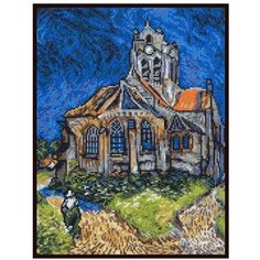 07.019 Набор для вышивания Палитра  Церковь в Овере20х27 см