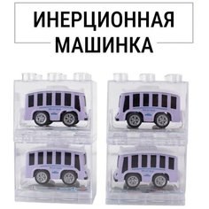 Инерционная машинка Alloy car металлическая Дикий автобус 1шт Takara Tomy