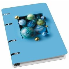 Тетрадь А5, 100 листов, на 4-х кольцах, My dreams4, ламинация soft-touch, тиснение фольгой, матовый ВД лак Listoff