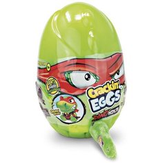 Мягкая игрушка в яйце, Динозавр, CrackinEggs, Ниндзя, 12 см, зеленый
