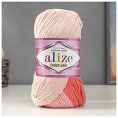 Пряжа "Cotton Gold Batik" 55процентов хлопок, 45процентов акрил, 330м/100гр (5970) Alize