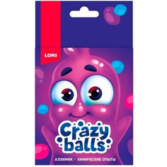 Набор Химические опыты. Crazy Balls "Розовый, голубой и фиолетовый шарики" Оп-100 Lori