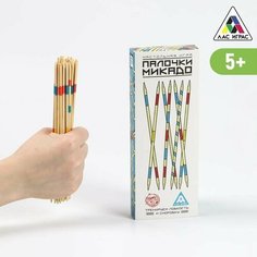 Настольная игра "Палочки Микадо", 31 деревянная палочка Нет бренда