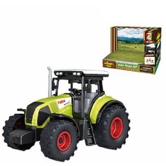 Игрушка для мальчика инерционная машинка Трактор 14,5 см, свет, звук, 550-1Е Zhorya