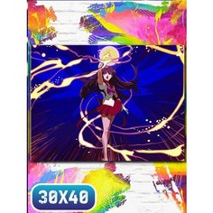 Картина по номерам на холсте аниме сейлор мун - 12178 30х40