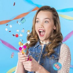Набор 2 хлопушки в коробке сюрприз party pop the girls куколка и аксессуары Toysa