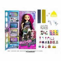 Кукла GLO-UP 25 см с аксессуарами No Brand