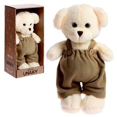 Мягкая игрушка «Медведь Аха во флисовом комбинезоне хаки», 33 см Unaky Soft toy