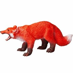 Фигурка Abtoys Юный натуралист: Дикие животные и птицы, Лиса, резиновая (PT-01709)